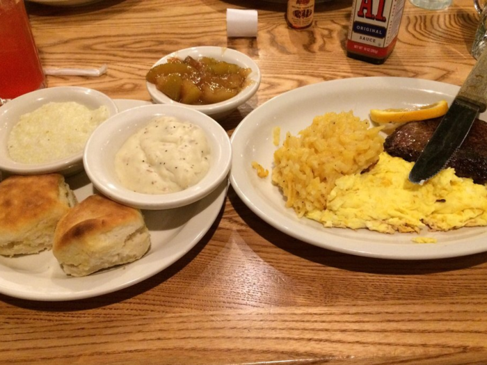 Cracker Barrel — The Country Boy Breakfast