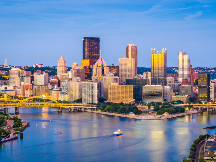 In Pittsburgh, Pennsylvania, the average wedding costs $27,000.