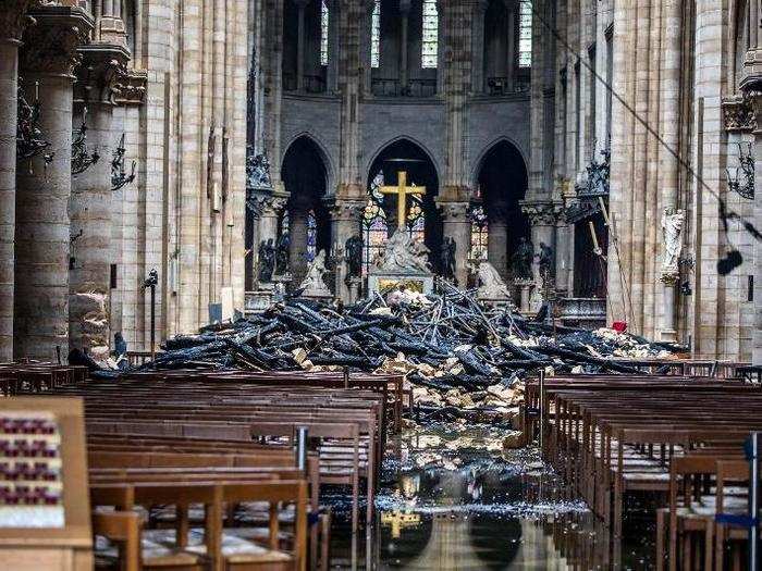 The cathedral is now undergoing a five-year renovation process, which means it