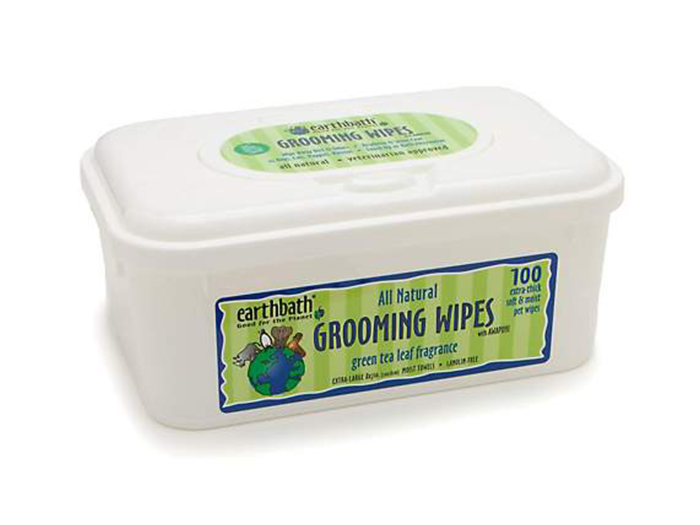 A pack of grooming wipes to keep them and your car clean