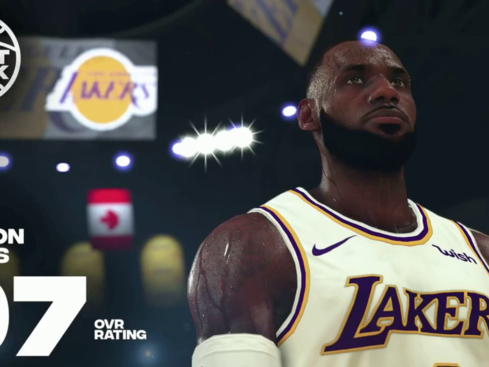 1. LeBron James, Los Angeles Lakers, 97 Overall