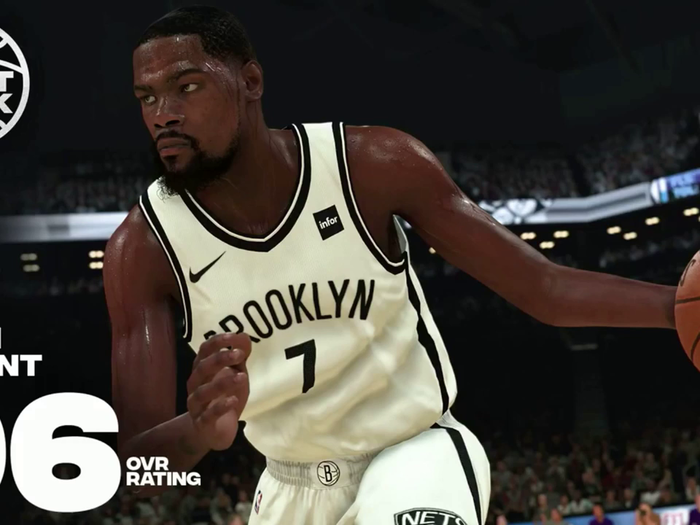 4. Kevin Durant, Brooklyn Nets, 96 Overall