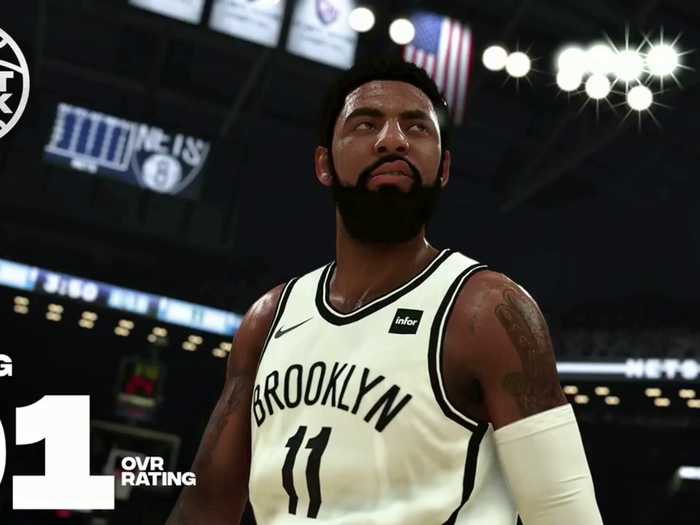 11. Kyrie Irving, Brooklyn Nets, 91 Overall