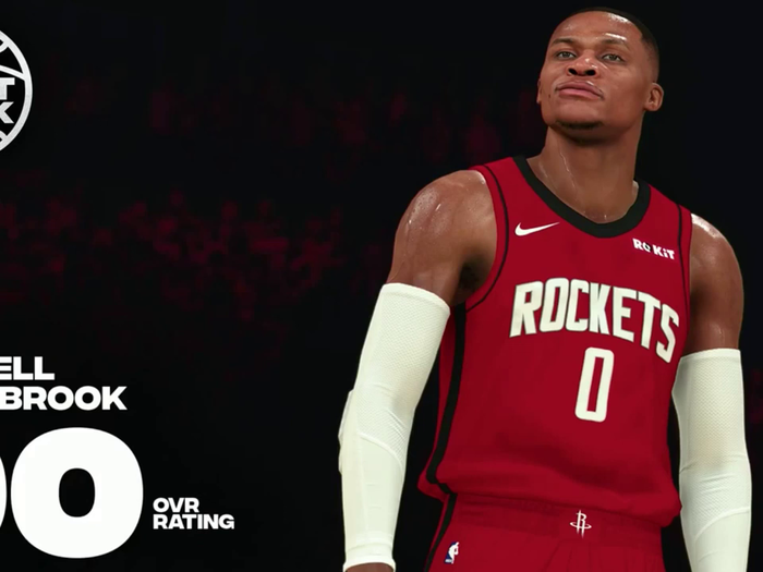 13. Russell Westbrook, Houston Rockets, 90 Overall