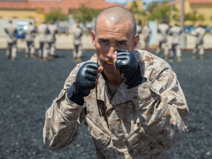 1100: Time for MCMAP, the Marine Corps Martial Arts Program.