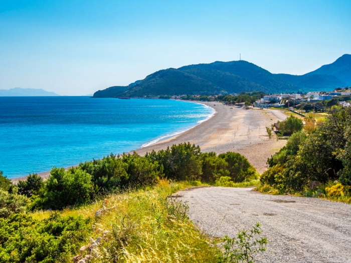 Datça has access to many beaches. One of the most well-known is Palamubükü, a 1.5 mile cove with turquoise waters, trees, and family-run restaurants.