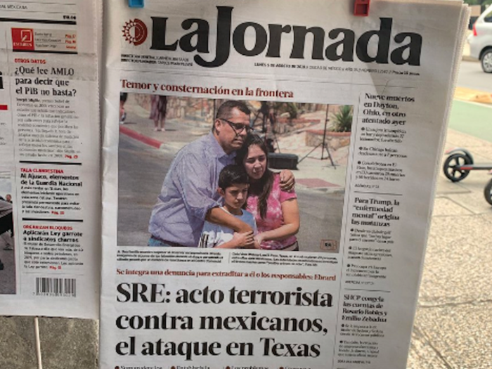 La Jornada (Mexico): "Terrorist attack against Mexicans..."