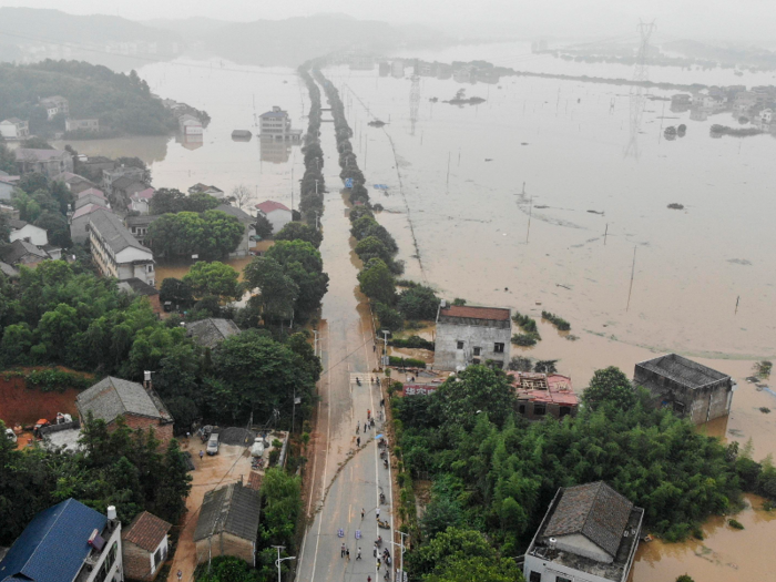 In mid-2019, the Hunan Province of China experienced severe flooding after heavy rain.