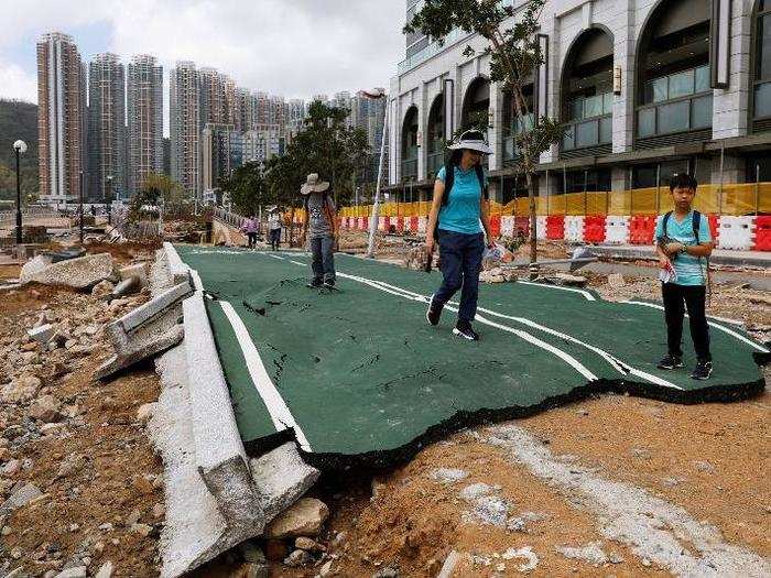 One recent example of this is this severe damage caused by a super typhoon in China in 2018. According to National Geographic, the storm packed winds of up to 165 mph, and it may have been the strongest typhoon to his Hong King in 60 years.