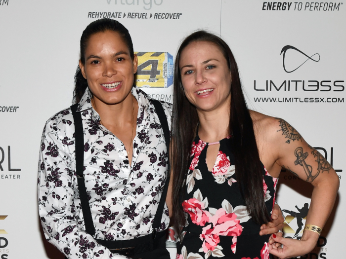 Amanda Nunes and Nina Ansaroff