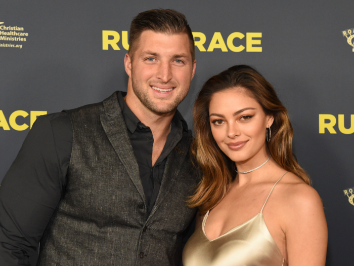 Tim Tebow and Demi-Leigh Nel-Peters