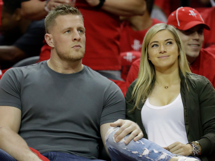 J.J. Watt and Kealia Ohai