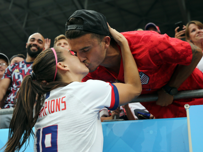 Servando Carrasco and Alex Morgan