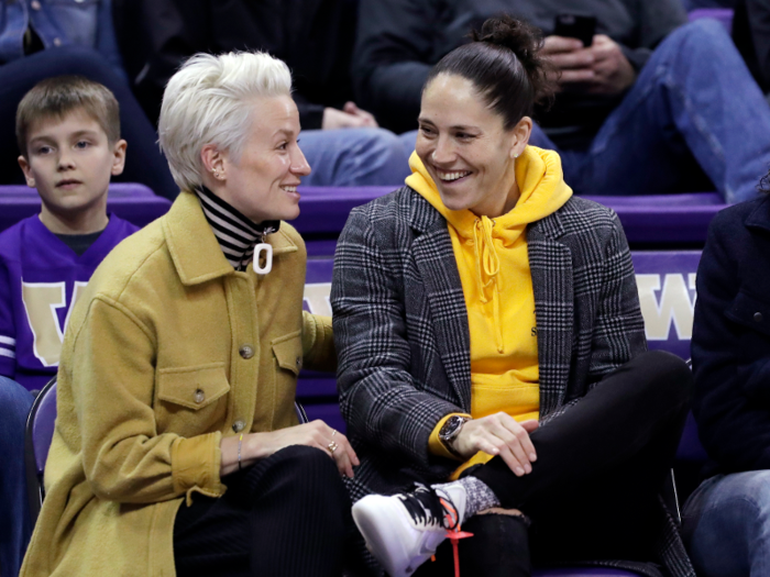 Megan Rapinoe and Sue Bird.