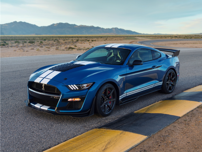 The Shelby GT500 is low and mean.