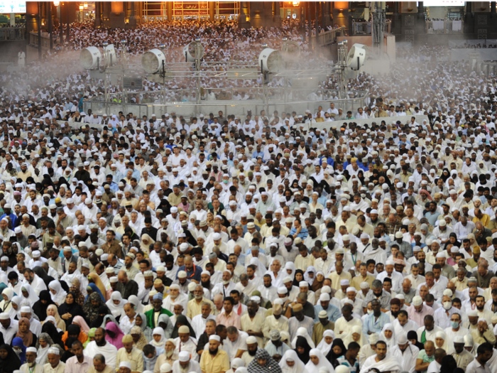 The city has about 1.5 million permanent residents, but more than 2 million pilgrims flood into Mecca for six days for the Hajj every year.