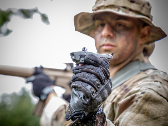 The FLIR Black Hornet III is a pocket-sized drone will perform intelligence, surveillance, and reconnaissance missions in combat. The 3rd Brigade Combat Team, 82nd Airborne Division already has the drones, which come in a pair — one for daytime and one enabling night vision. The drones are about six inches long and can fit on a soldier