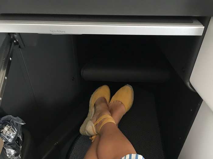 The leg room was one of the main highlights, though — I