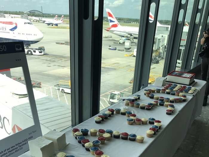 Soon it was time to board, but not before munching on a celebratory cupcake, which were on offer for all the passengers on the flight.