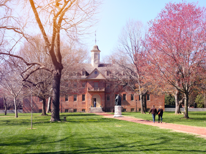 16. College of William & Mary in Williamsburg, Virginia