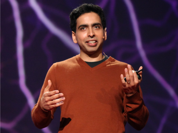 The Khan Academy founder was working at a hedge fund when he started an education business.