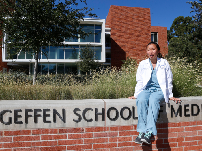 After he donated $300 million to the University of California, Los Angeles, the university named its medical school after him.