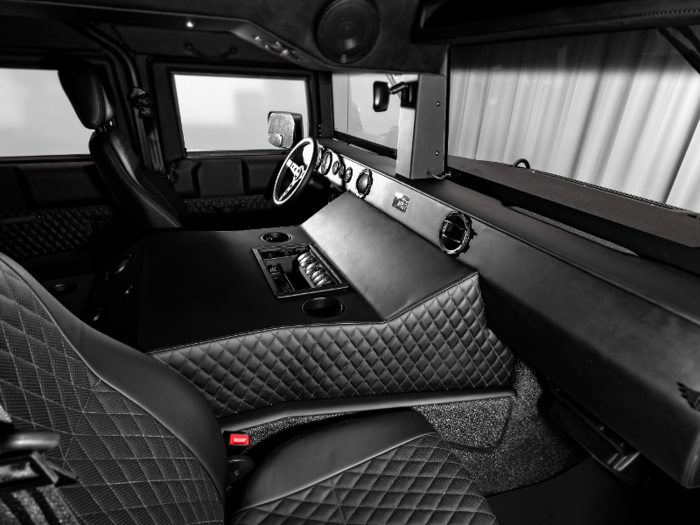 The Executive Interior Package upgrade included Nappa leather upholstery that covers the seats.