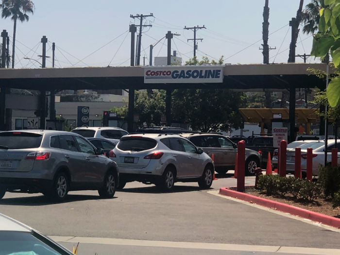 I understand that Costco can get deals on TVs, Eggos, and salmon, but how much cheaper can gas possibly be? I checked out the Costco gas station — which had a line of cars I hadn