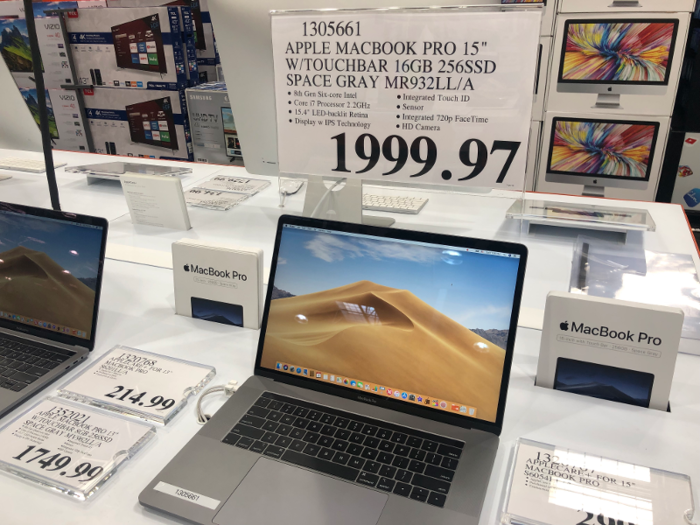  Likewise, Costco offers a 15-inch Apple MacBook Pro for $1,999.97. I found it selling at Best Buy for the exact same price (actually, two pennies more). 