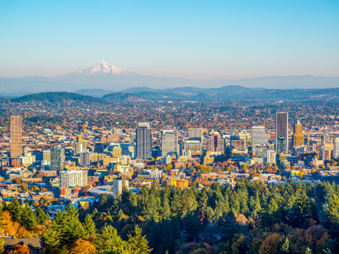 Portland, Oregon: The median rent for a one-bedroom apartment in the Portland metro area is $1,595.