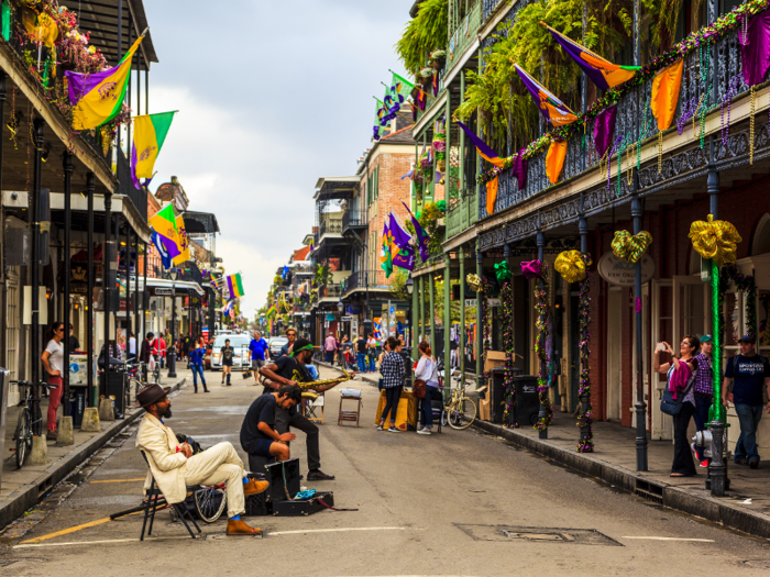 New Orleans, Louisiana: The median rent for a one-bedroom apartment in the New Orleans metro area is $1,515.