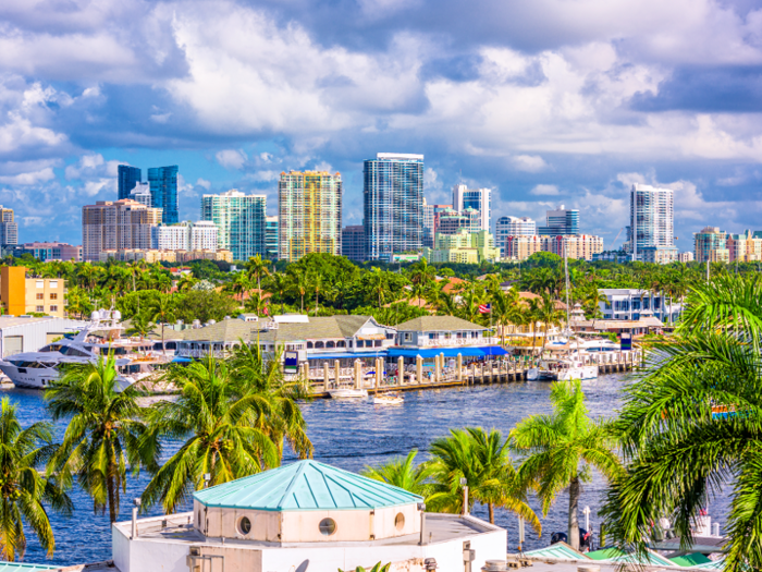 Miami-Fort Lauderdale, Florida: The median rent for a one-bedroom apartment in the Miami-Fort Lauderdale metro area is $1,445.