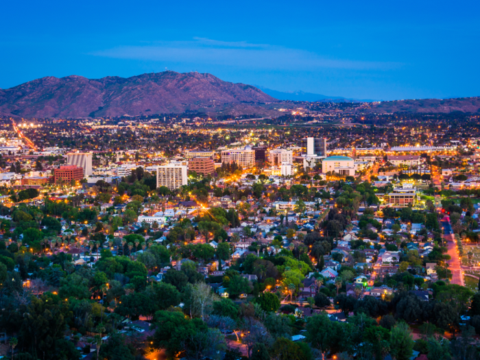 Riverside, California: The median rent for a one-bedroom apartment in the Riverside metro area is $1,330.