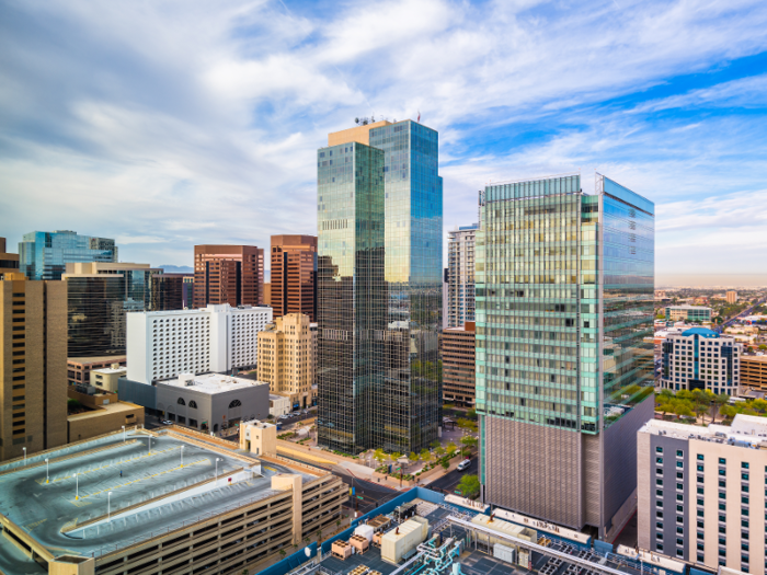 Phoenix, Arizona: The median rent for a one-bedroom apartment in the Phoenix metro area is $1,180.