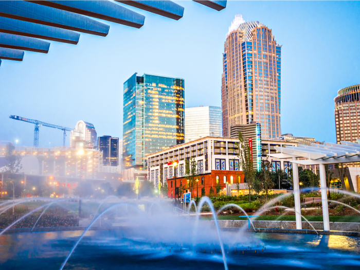 Charlotte, North Carolina: The median rent for a one-bedroom apartment in the Charlotte metro area is $1,145.