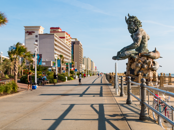 Virginia Beach, Virginia: The median rent for a one-bedroom apartment in the Virginia Beach metro area is $1,105.