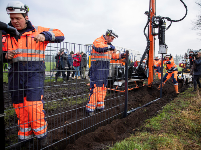 In early 2010, a 42-mile fence was erected between Denmark and Germany to stop the deluge of wild boars crossing the border. Denmark has 6 million people and 12 million pigs, and it