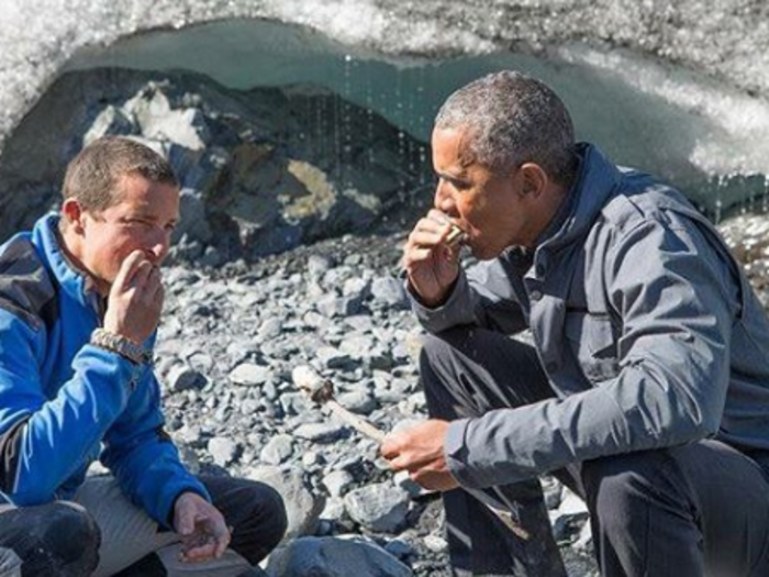 Obama graces the glacier