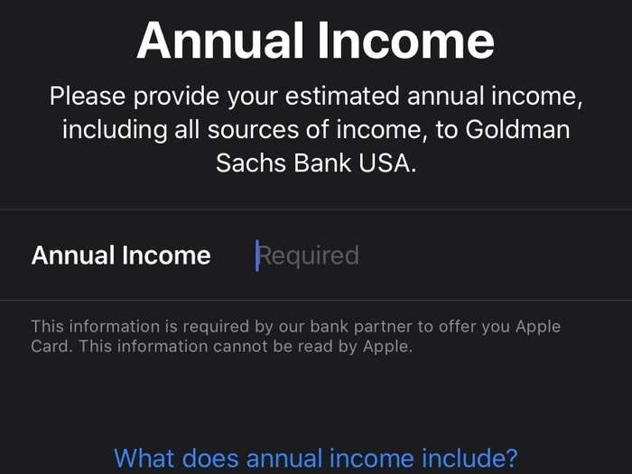 Then enter your annual income.