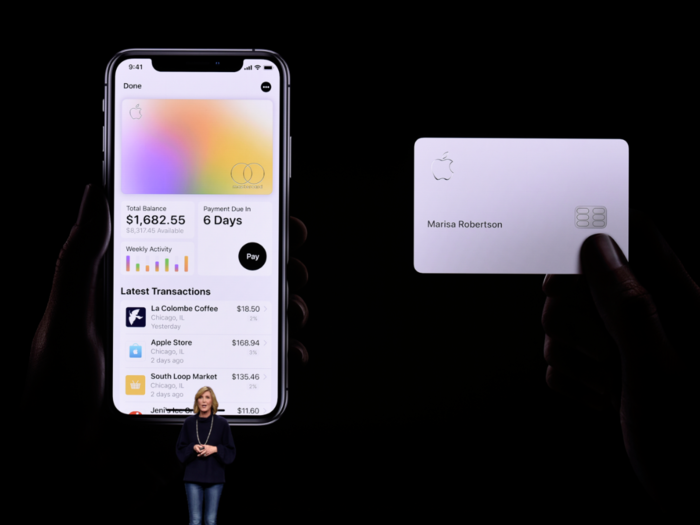 The Apple Card in your Wallet app adds a little bit of color to the overall gradient depending on your spending habits.