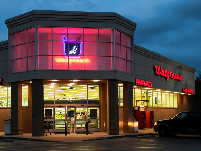 Walgreens operates a total of 9,560 stores in the US ...