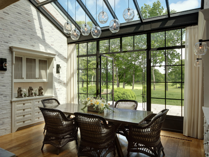 Another dining/lounge area with views of the golf course.