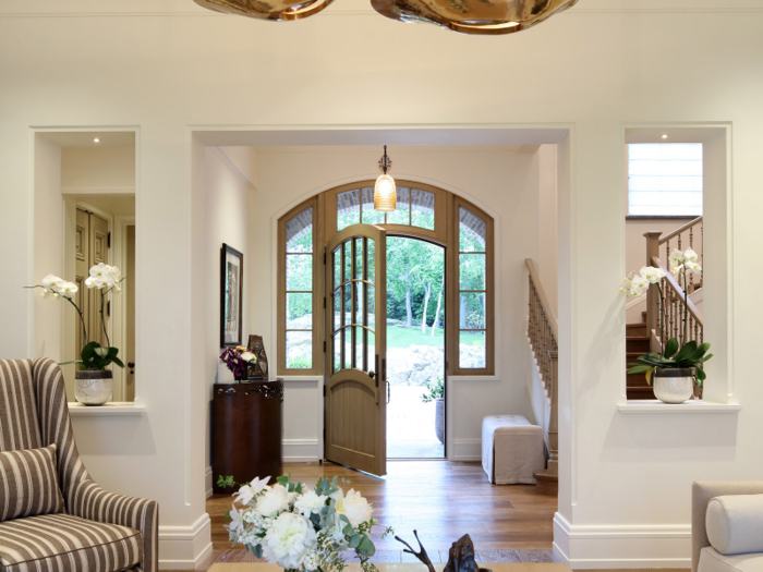 The airy entryway.