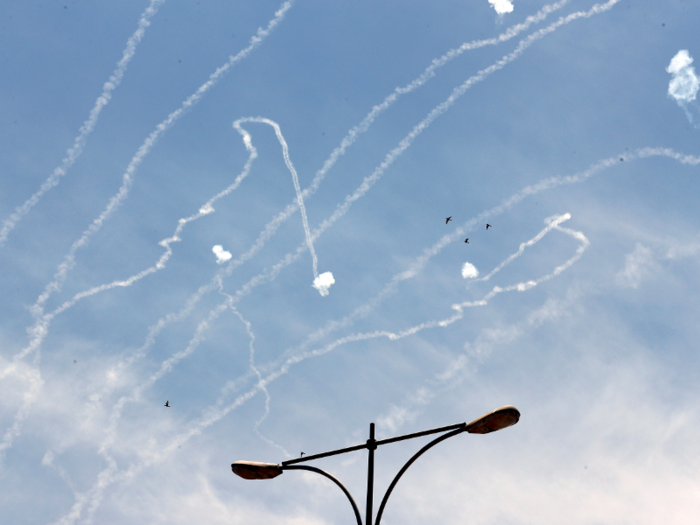 Iron Dome can operate in all weather conditions and at any time; one launcher holds 20 intercept missiles at a given time. The system uses a radar to detect an incoming projectile. The radar tracks the projectile while also alerting the other system components — the battle management and weapons control (BMC) component and the launcher — of the incoming threat. It also estimates where incoming projectiles will hit and only focuses on those threats that will fall in the area the system is meant to protect. Rafael boasts that this strategic targeting makes the system extremely cost-effective.