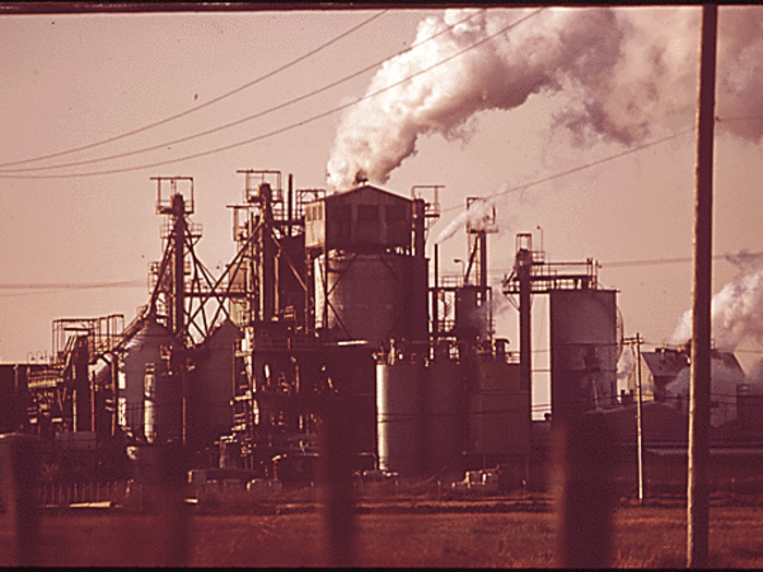 Here is one of the factories that polluted San Francisco.