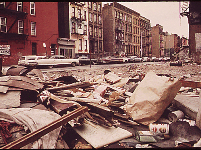 And while roads in Manhattan, like 108th Street and Lexington Avenue, might have piles of trash ...