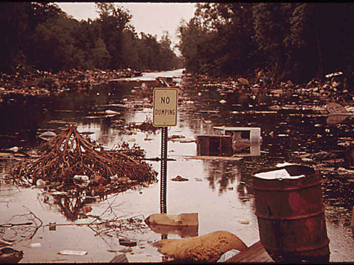 In an illegal dump in New Orleans, garbage turned to sludge when a lake overflowed into it. In the 1970s, the EPA found 66 pollutants in the city