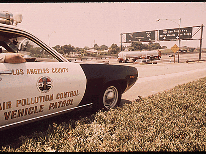 Los Angeles county monitored pollution on the roads, at least.