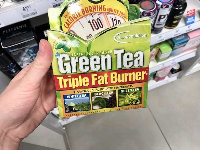 Before we left, we took a look at the weight management section and found this triple fat burner for about $13.