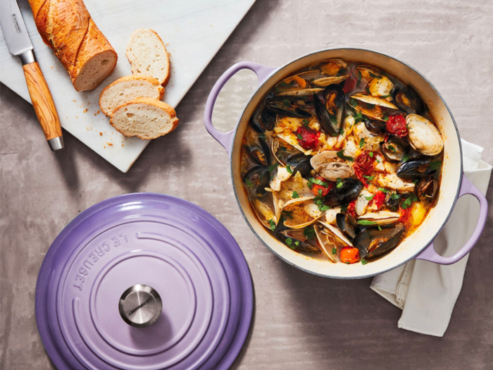 A Le Creuset Dutch oven